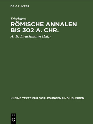 cover image of Römische Annalen bis 302 a. Chr.